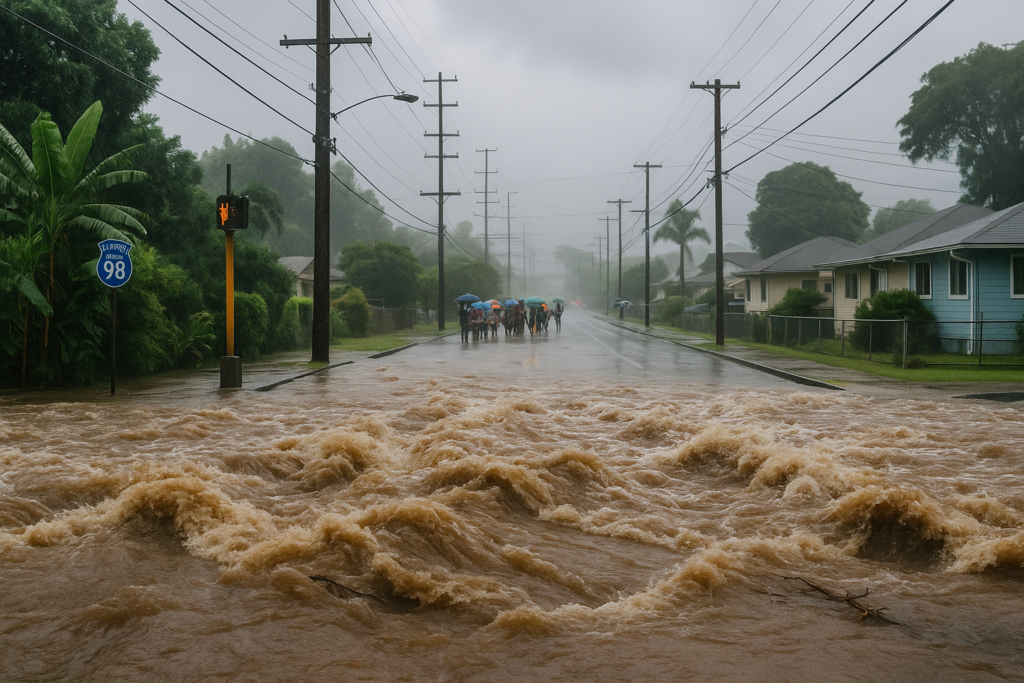 hawaii flash flooding oahu