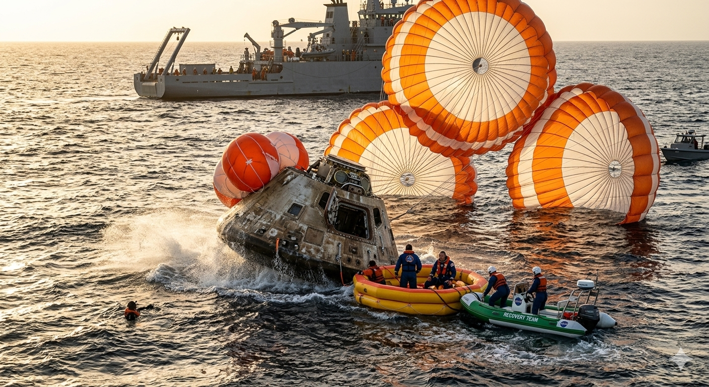 Artemis II Splashdown Live