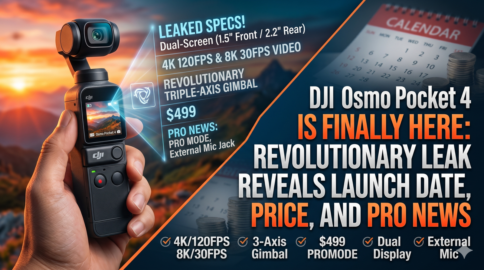 DJI Osmo Pocket 4 is Finally here