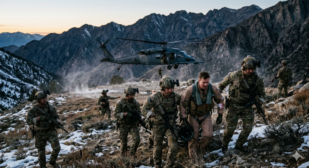 US F-15 Pilot Rescue Mission in Treacherous Iranian Mountains