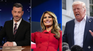 jimmy kimmel melania expectant widow