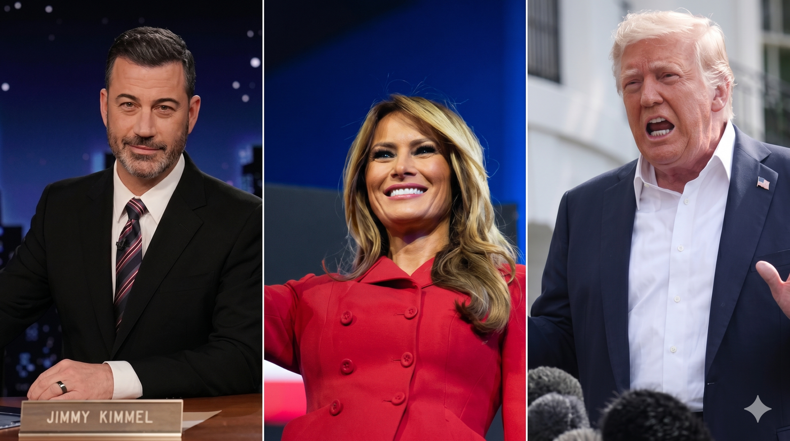 jimmy kimmel melania expectant widow